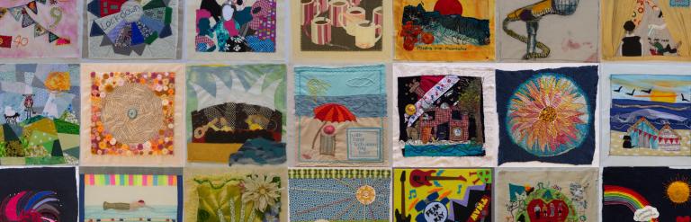 A selection of quilt squares from the TTW project