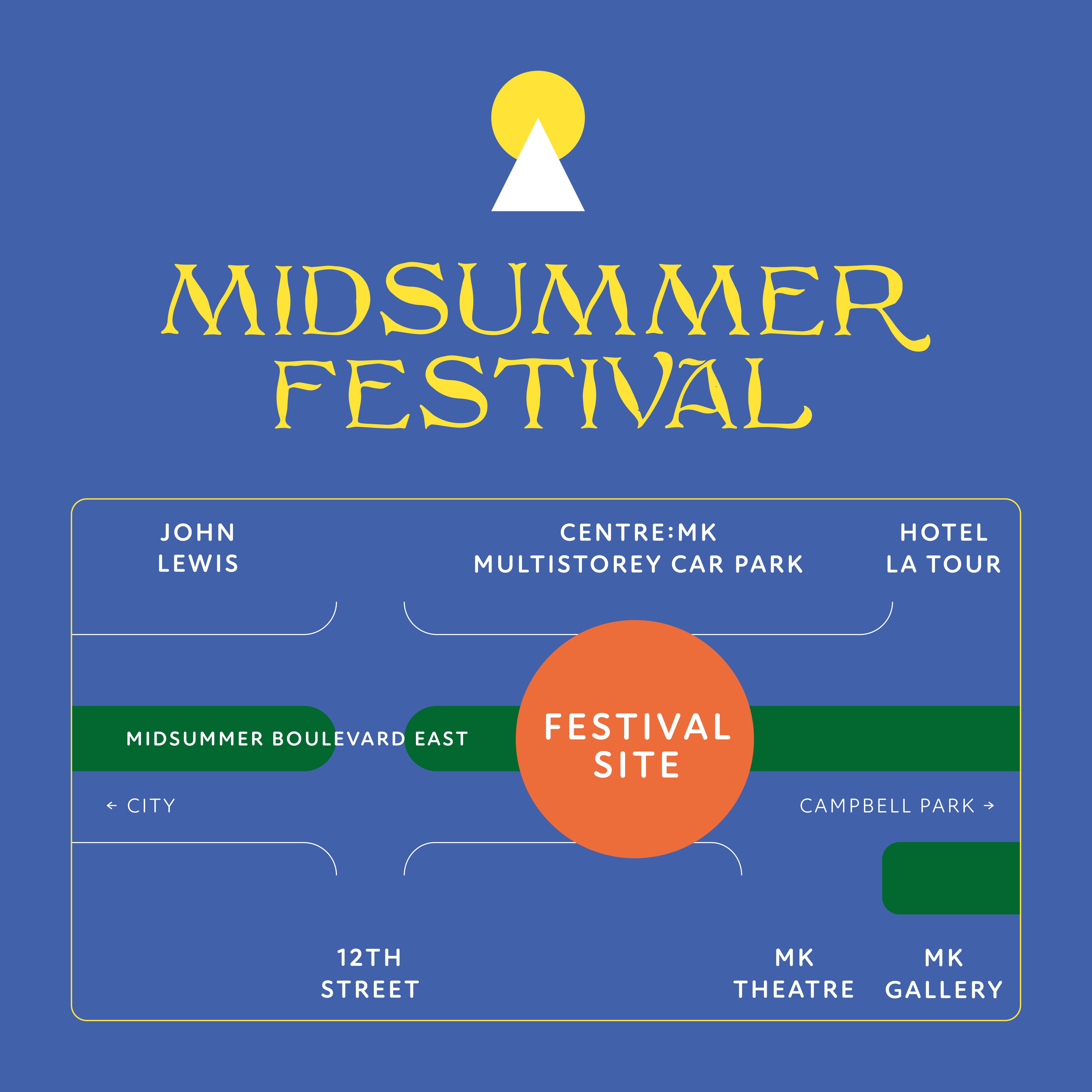 Midsummer festival map