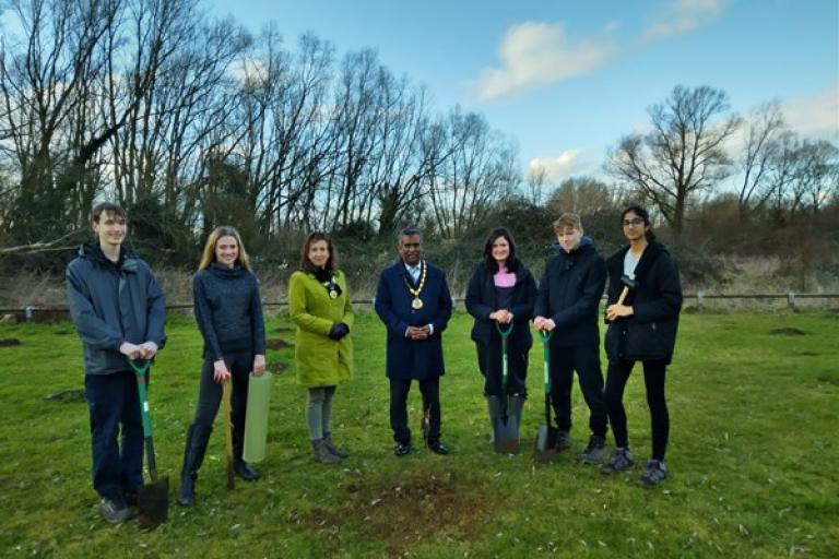 the youth cabinet planting trees