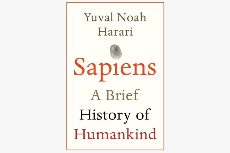 Book cover of Sapiens, A Brief History of Humankind