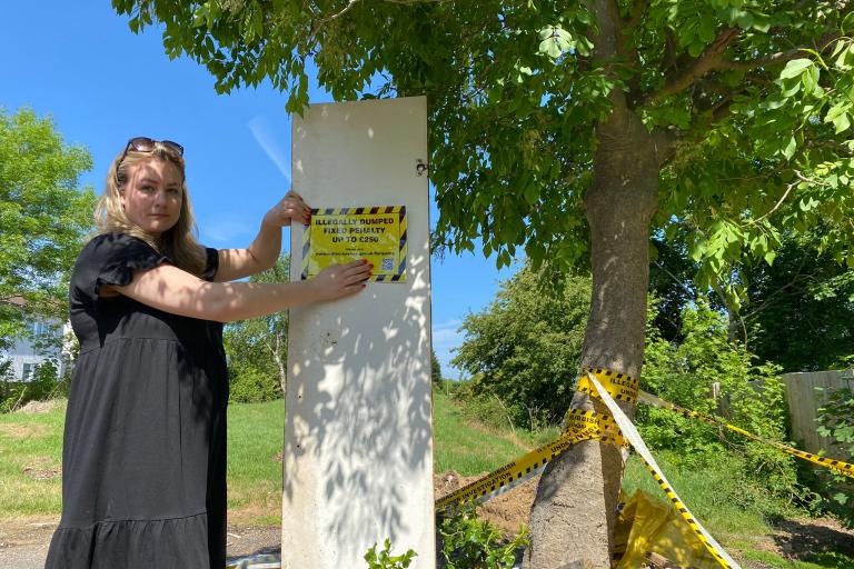 Lauren Townsend fly-tipping intervention campaign