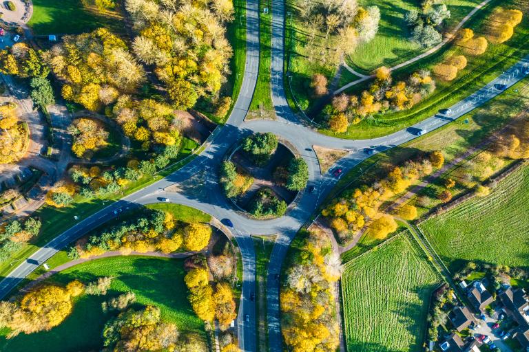 Aerial view of Milton Keynes