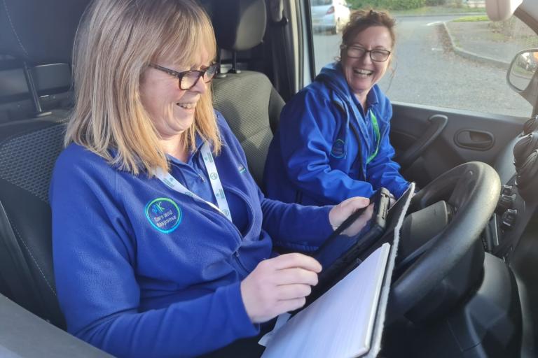 MKCC Care and Response colleagues in a van