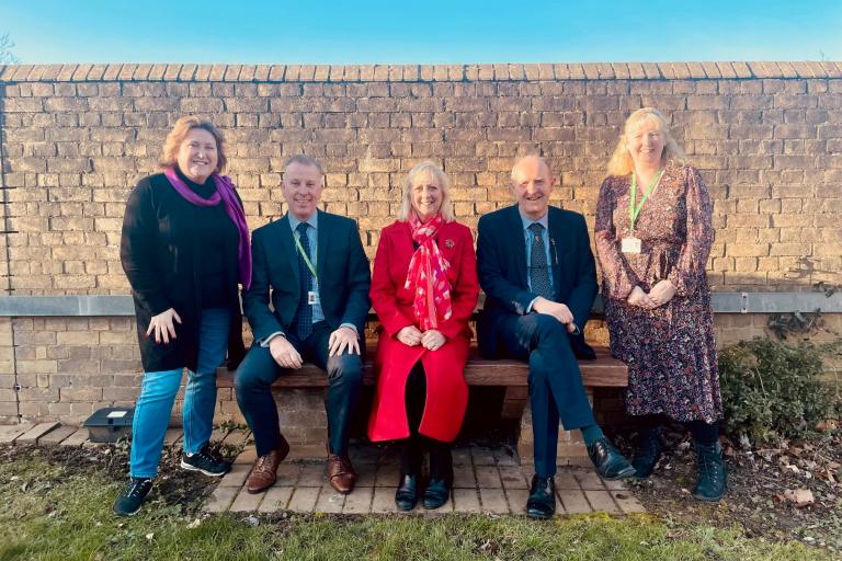 Mac Heath, Director of MK City Council's Children's Services with colleagues