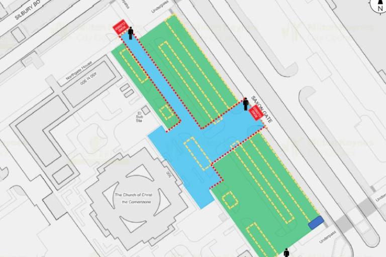 Map for royal visit