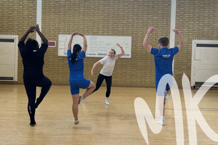 Pupils at Sir Herbert Leon Academy taking part in a dance club