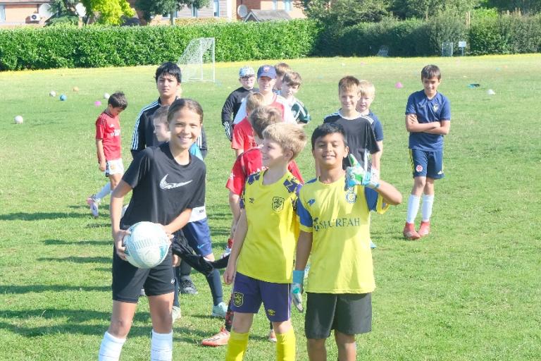 Local children and young people enjoying sporting activities