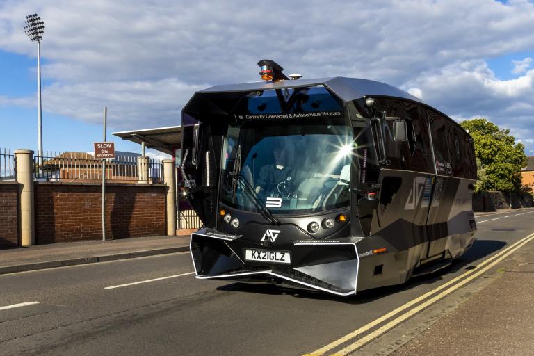 The self-driving Aurrigo bus