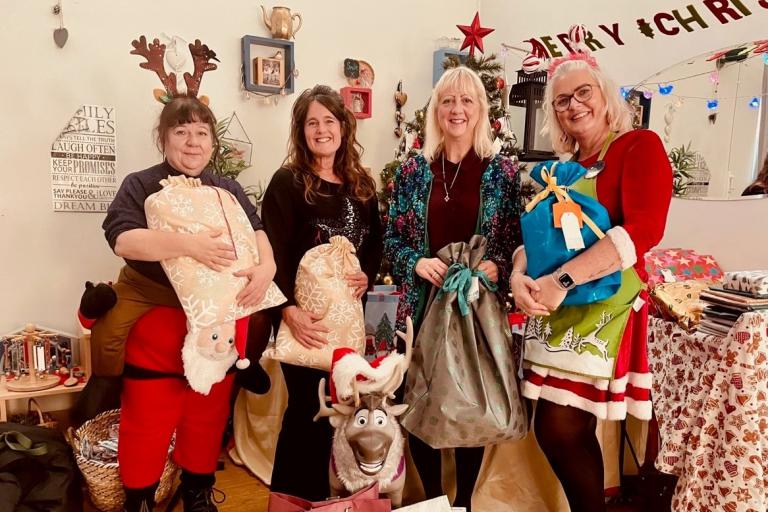 Cllr Zoe Nolan with staff at The Saplings Children's Centre