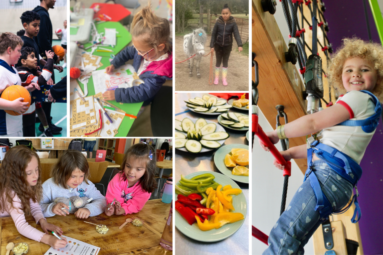 Local children taking part in a range of activities