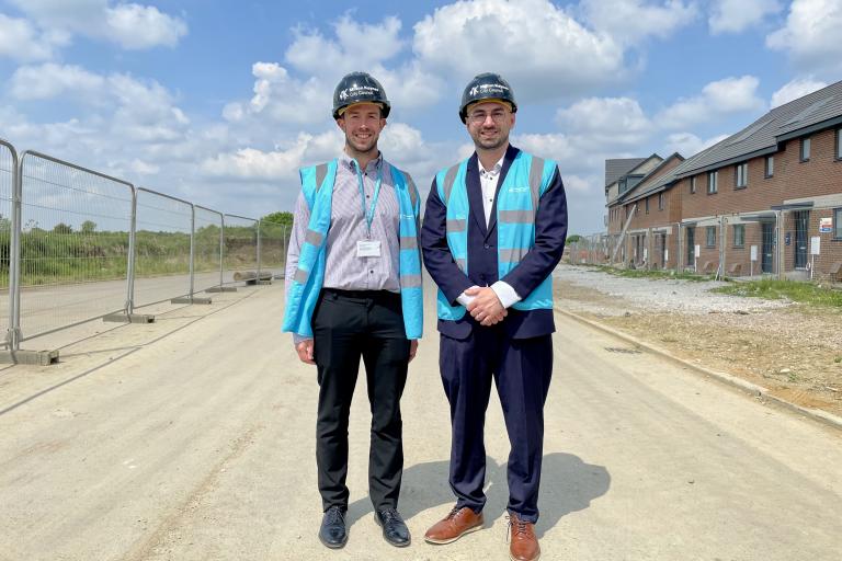 Cllr Joe Hearnshaw with Dominic Williams (Milton Keynes City Council)