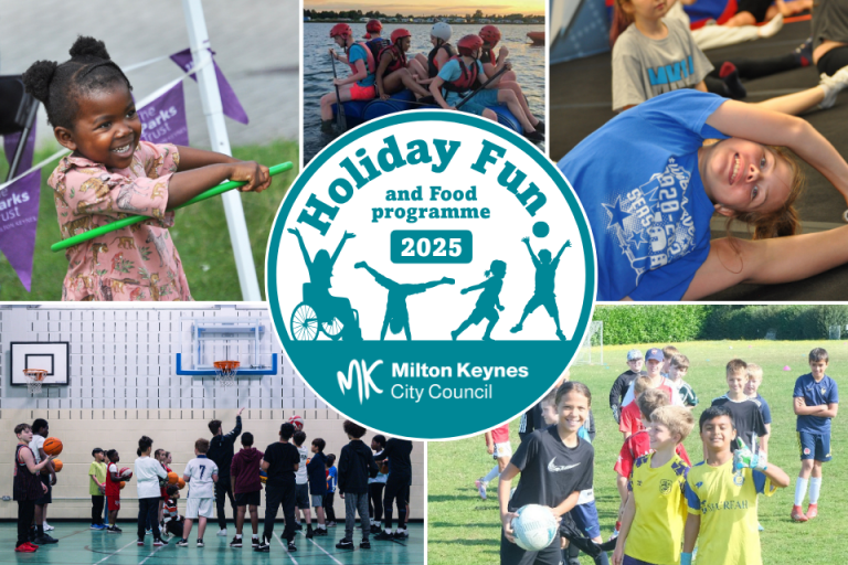 A collage of photos from the City Council's Holiday Activity programme