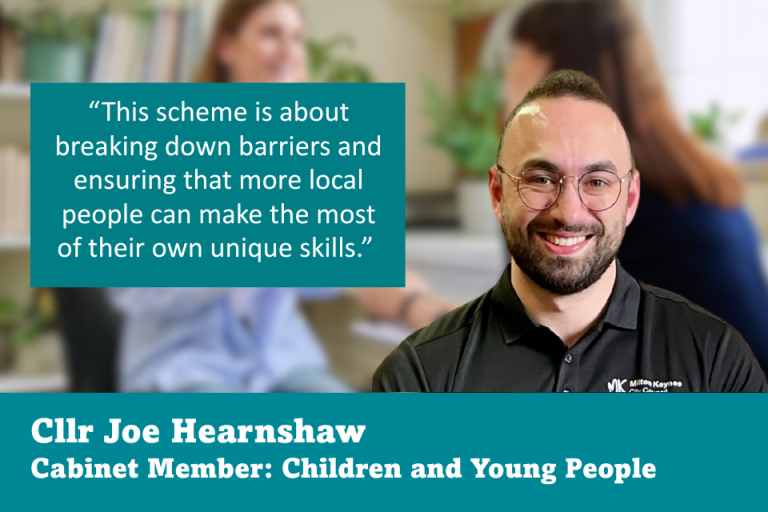 Cllr Joe Hearnshaw, Cabinet Member for Children and Young People