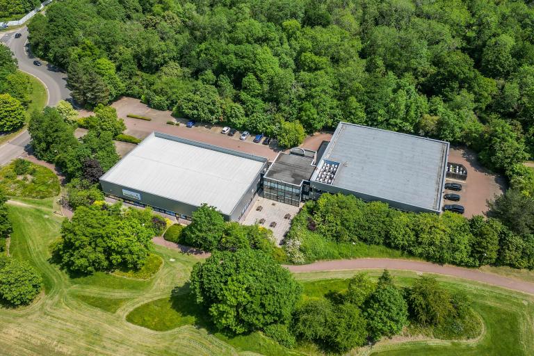 An aerial view of Linford Wood Place