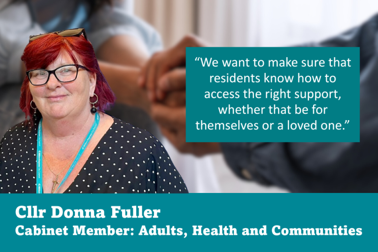 Cllr Donna Fuller, Cabinet Member for Adults, Health and Communities