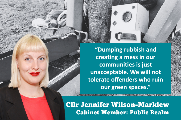 PR image fly tipped sofa