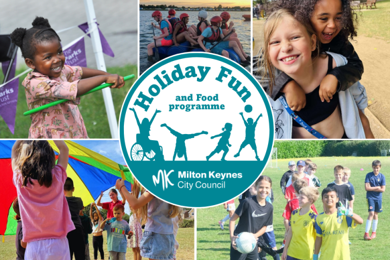 Images from the council's Holiday Fun and Food programme