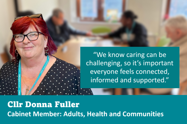 Cllr Donna Fuller talks about the Carers Week event