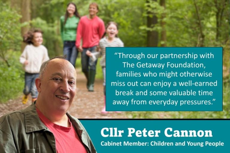 Cllr Peter Cannon talks about the partnership with The Getaway Foundation