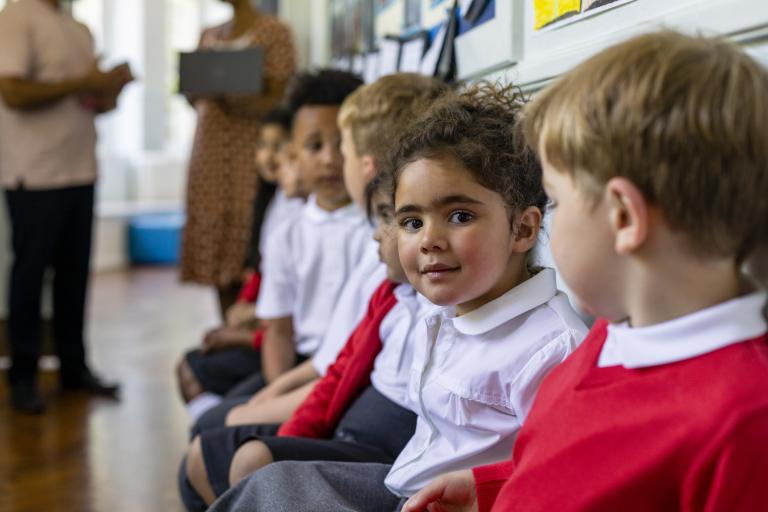 primary aged children at school