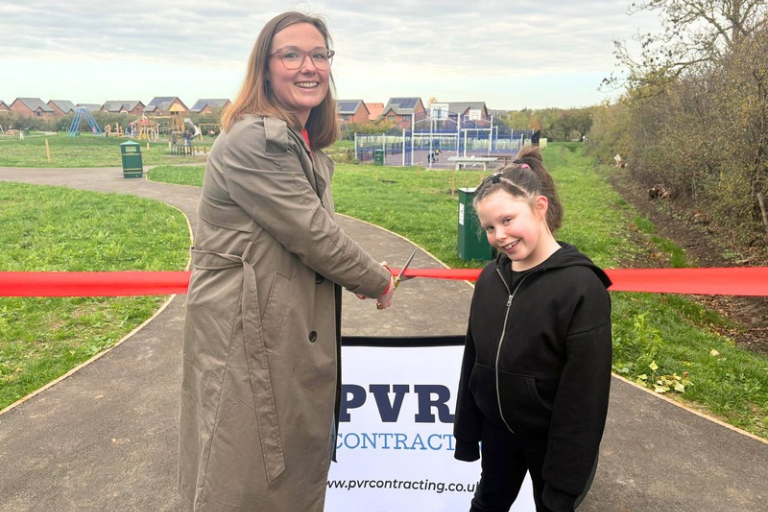 Cllr Bradburn opening park