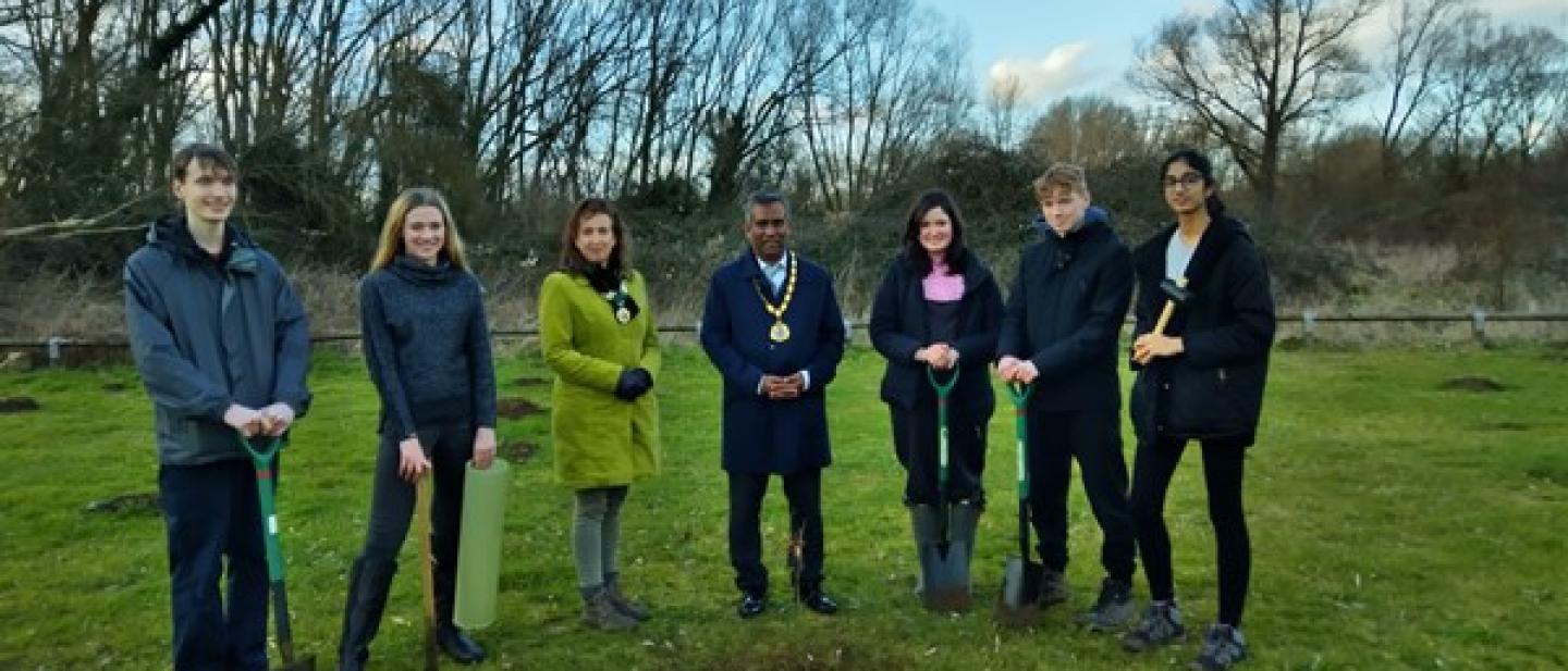 the youth cabinet planting trees