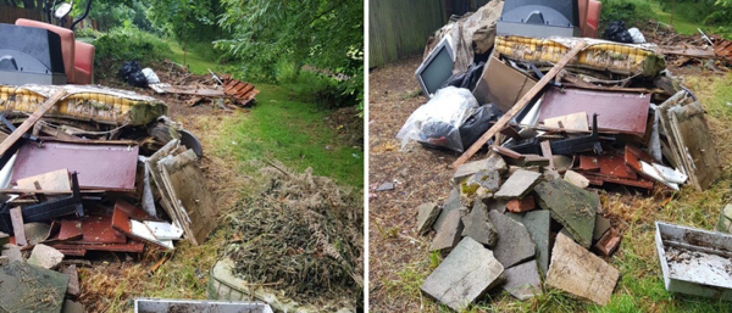images of dumped rubbish