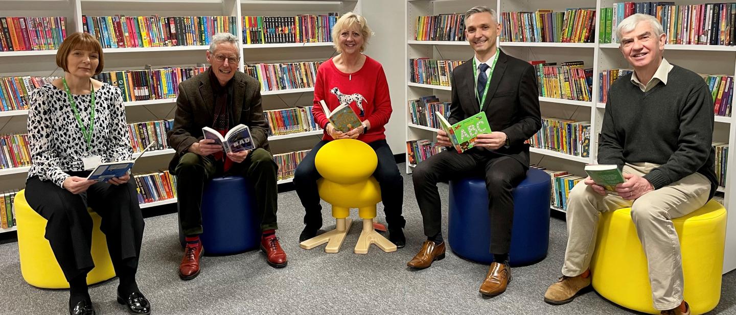 Viv Tole from Milton Keynes Council is pictured with Rob Gifford, a local resident, Councillor Zoe Nolan from Milton Keynes Council, Simon Sims from Milton Keynes Council and Councillor Roy Adams from Stony Stratford Town Council