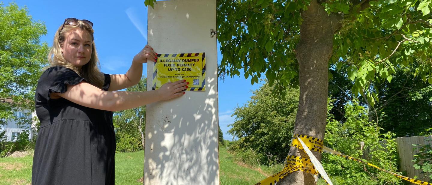 Lauren Townsend fly-tipping intervention campaign