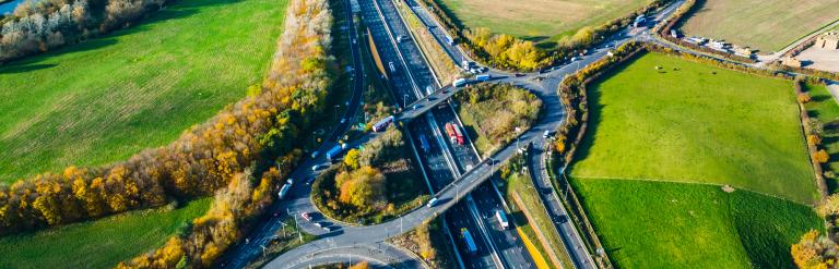 Aerial view of Milton Keynes